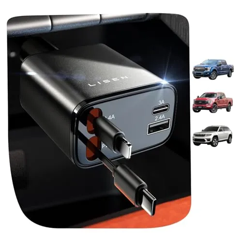 LISEN Retractable Car Charger 4 in 1 Review